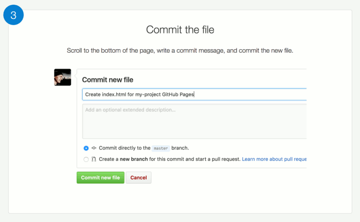 Commit your index